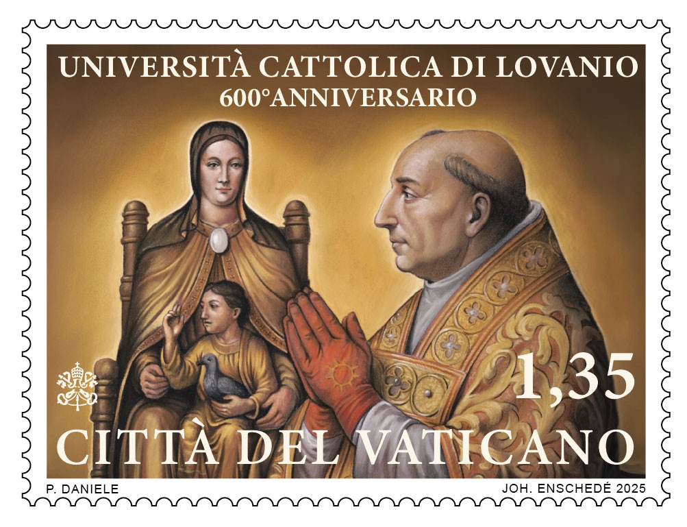 Francobollo e annullo postale speciale die emissionis 600° anniversario della fondazione dell’Università di Lovanio