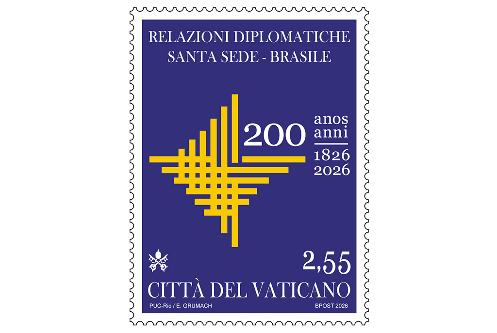 Francobollo e annullo postale speciale die emissionis  II centenario delle relazioni diplomatiche tra la Santa Sede e il Brasile